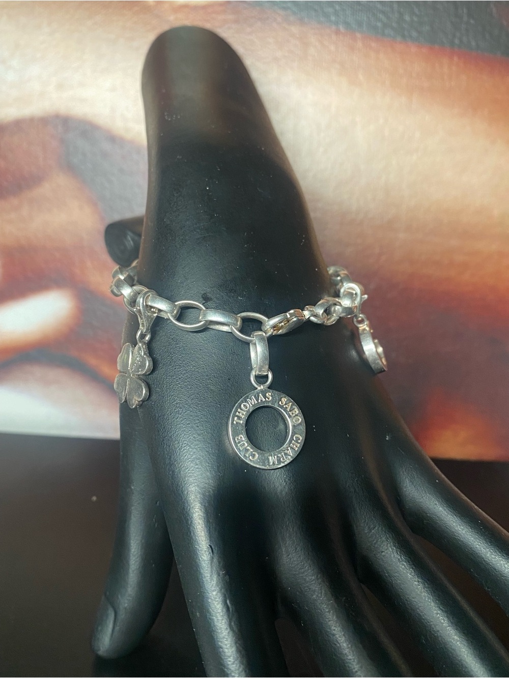 Vintage THOMAS SABO CHARM CLUB Sterling Silver Bracelet Size 6.5